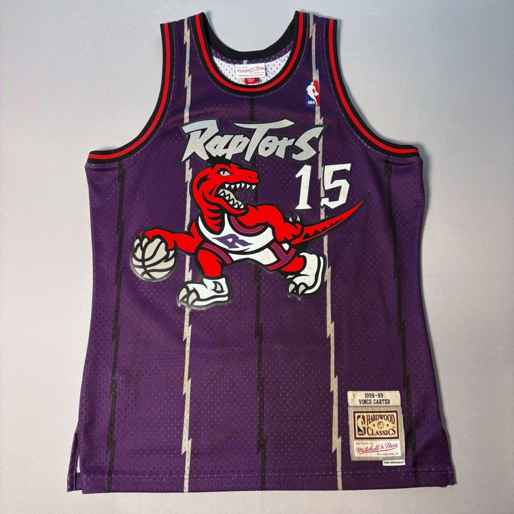 Mitchell & Ness Vince Carter Toronto Raptors 1998-99 Purple Jersey Mens M